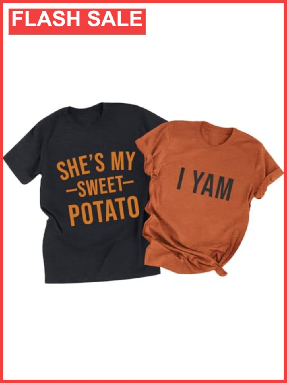 Thanksgiving Couple Matching T-Shirt Cotton Blend Short Sleeve Crew Neck Funny